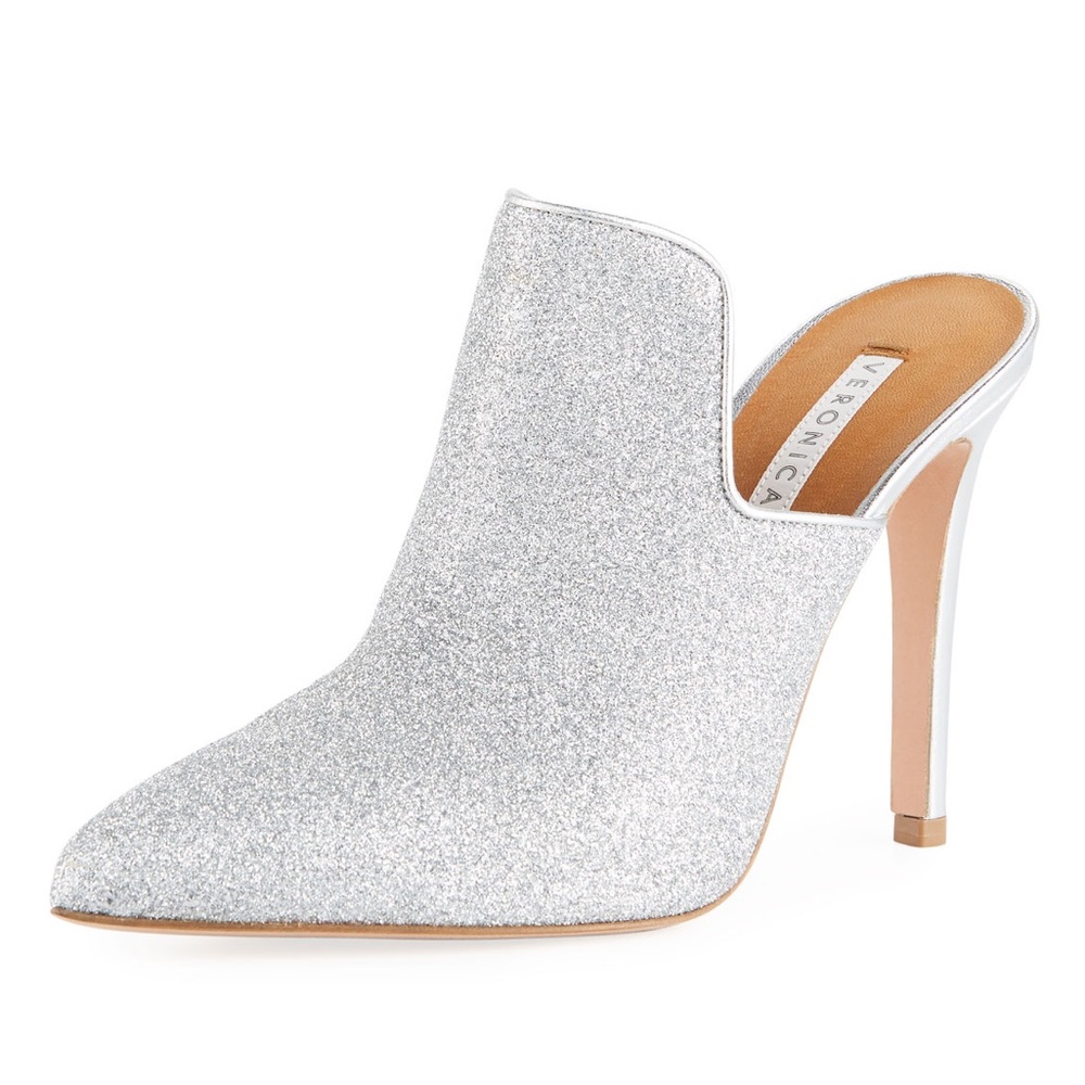 Veronica Beard glitter Penn mule